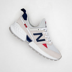 new balance lifestyle 574 sport nimbus cloud and white shoes