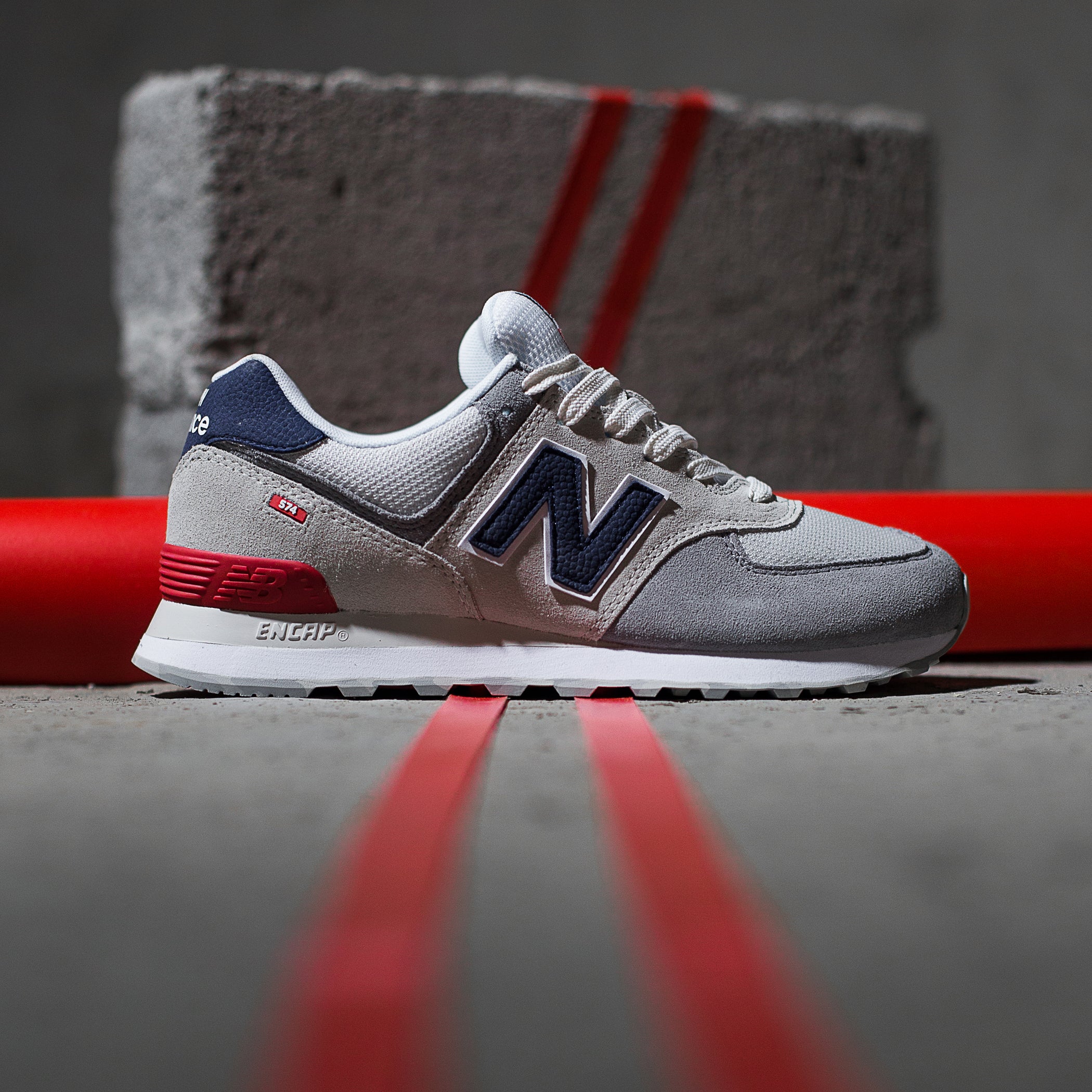 new balance 574 marbled street sneaker