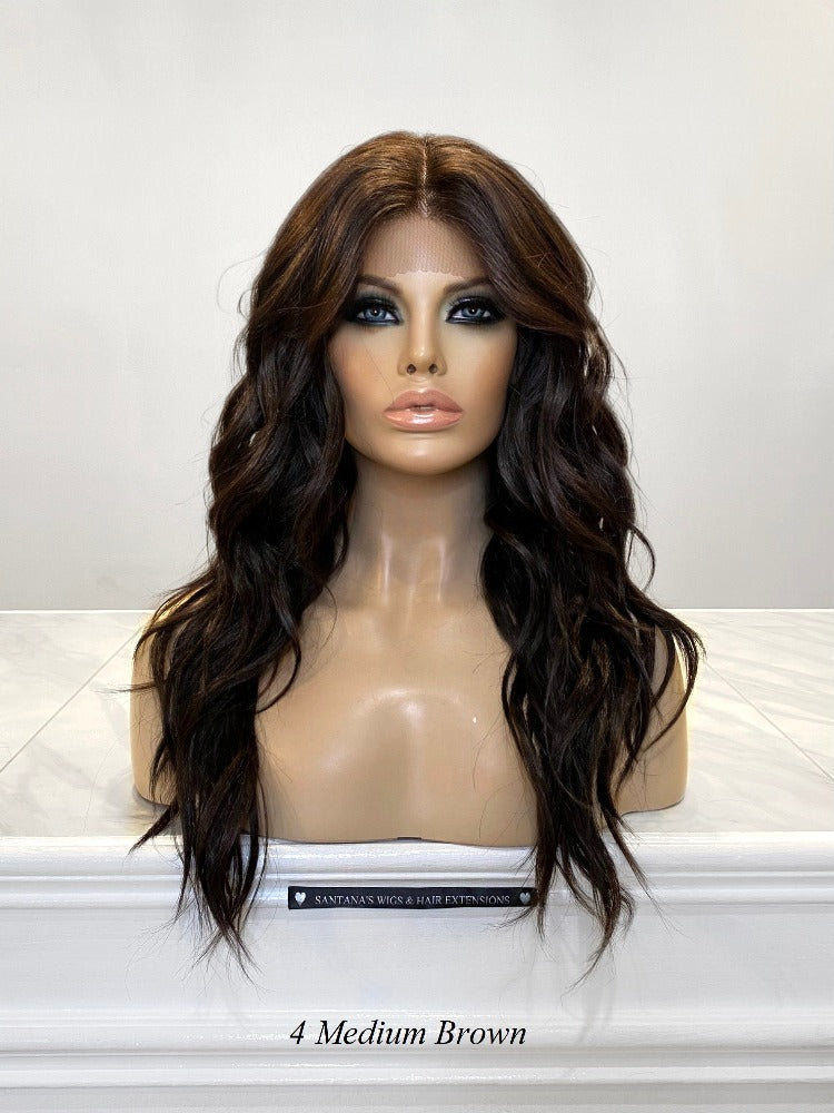 Amelia  Lace Front Synthetic Wig – Santana's Wigs & Hair