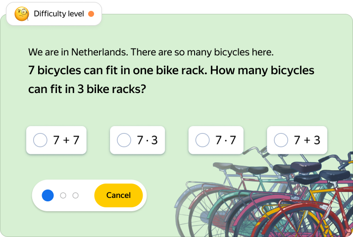 Task about bicycles