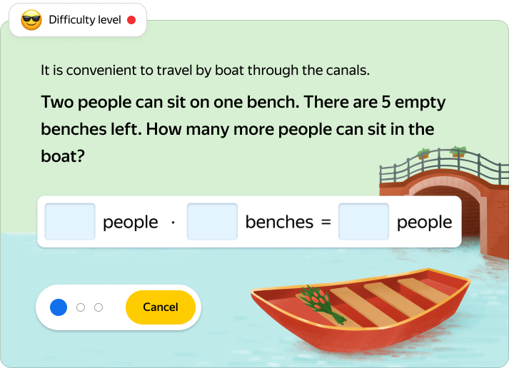 Task about boats