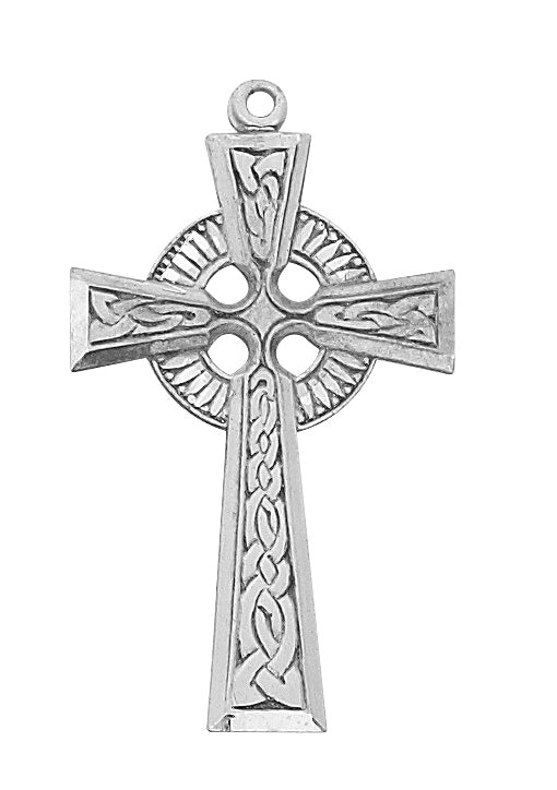 Celtic Cross Silver 2 Tone Scarf Ring – www.