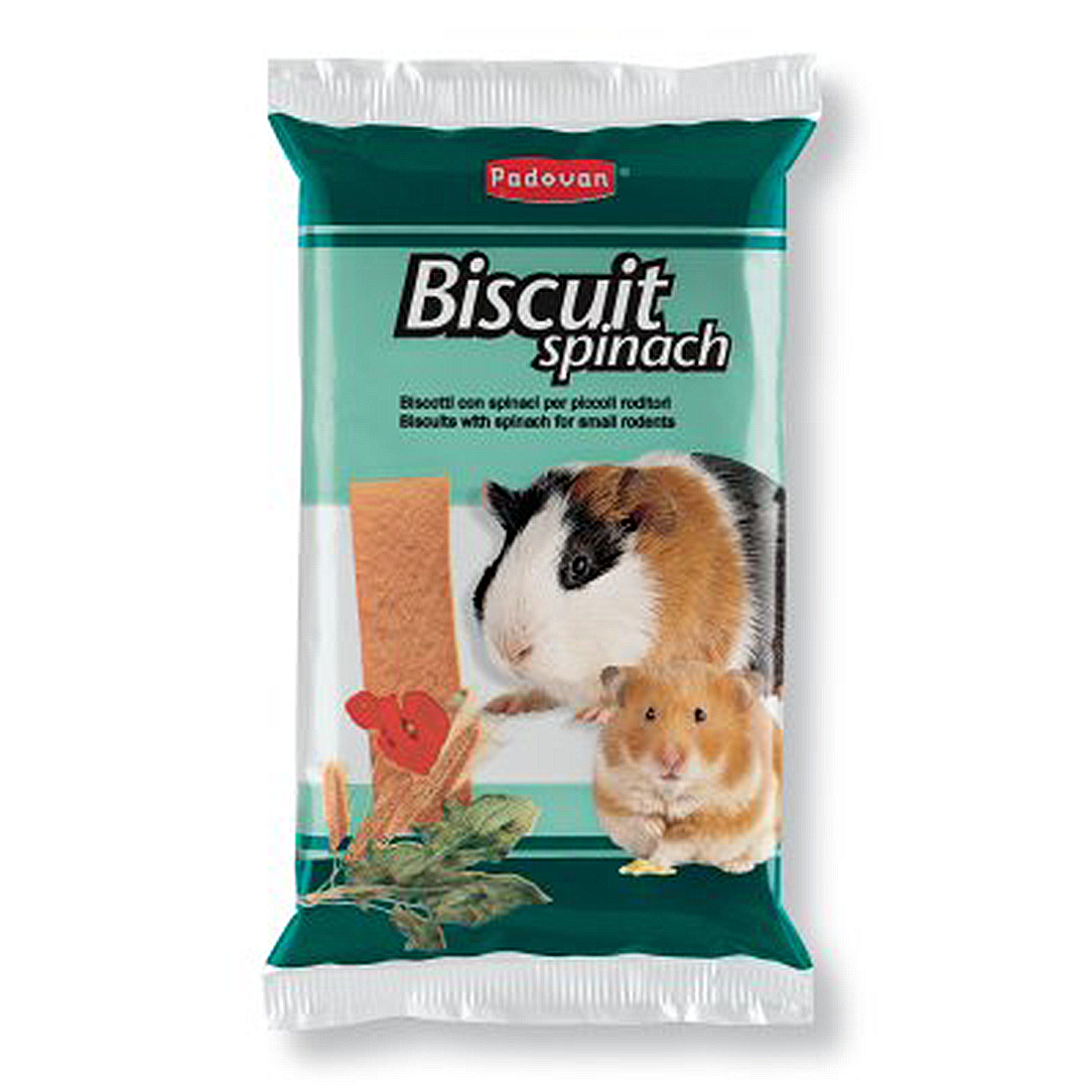 Biscuiti cu spanac pentru rozatoare Padovan 30 g