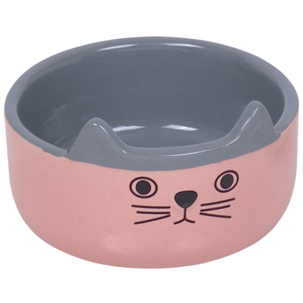 in cat timp isi face efectul lecitina Castron pentru pisici Nobby Cat Face 160ml