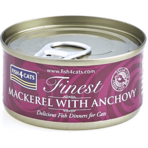 Hrana umeda pentru pisici Fish4cats Finest File Macrou&Ansoa 70g