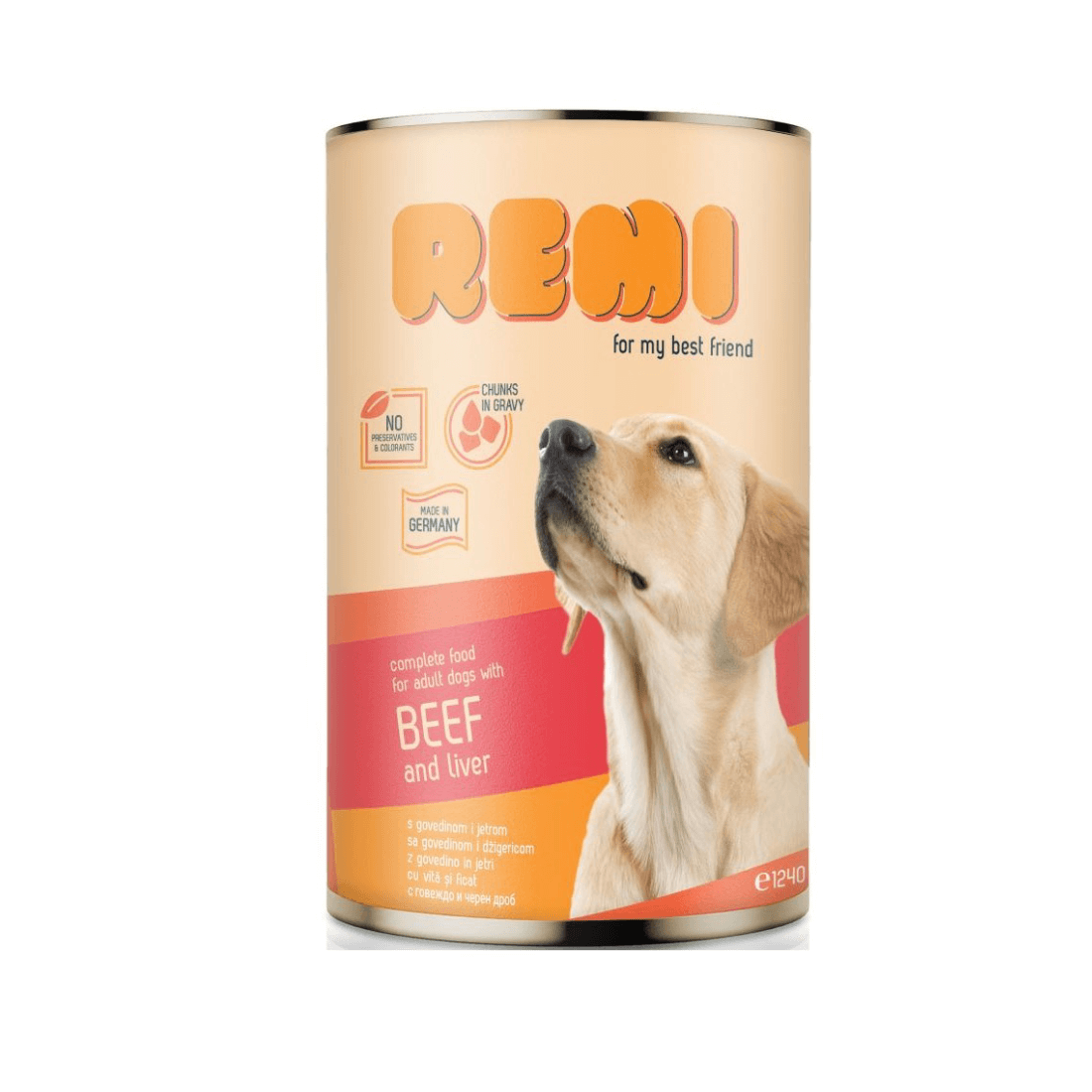 Hrana umeda pentru caini Remi Dog Vita-Ficat 1240g