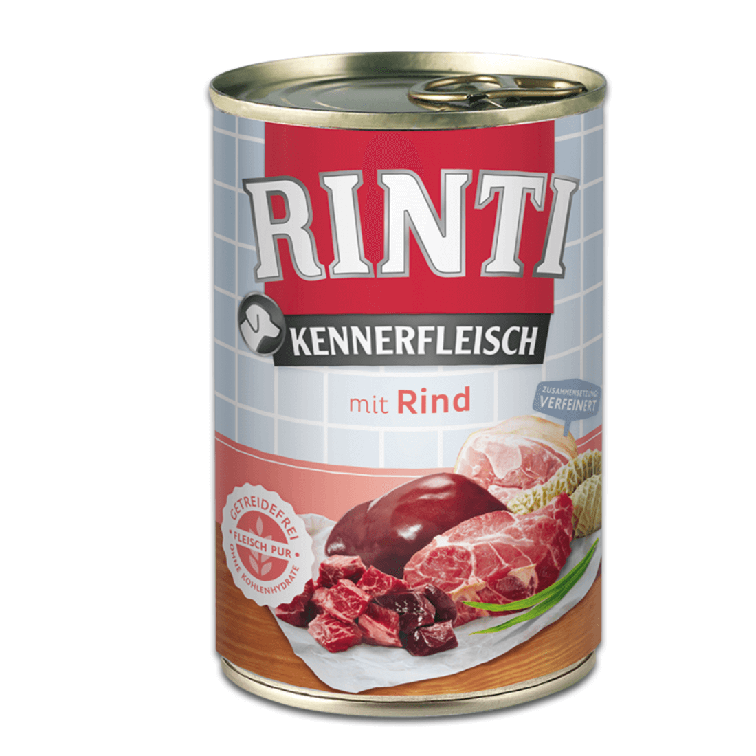 Hrana umeda pentru caini Rinti Adult cu vita 400g