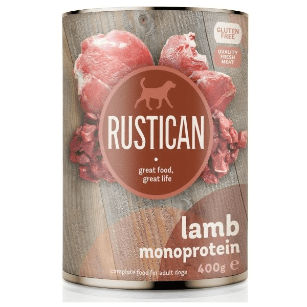 Hrana umeda pentru caini Rustican Monoprotein Miel 400g