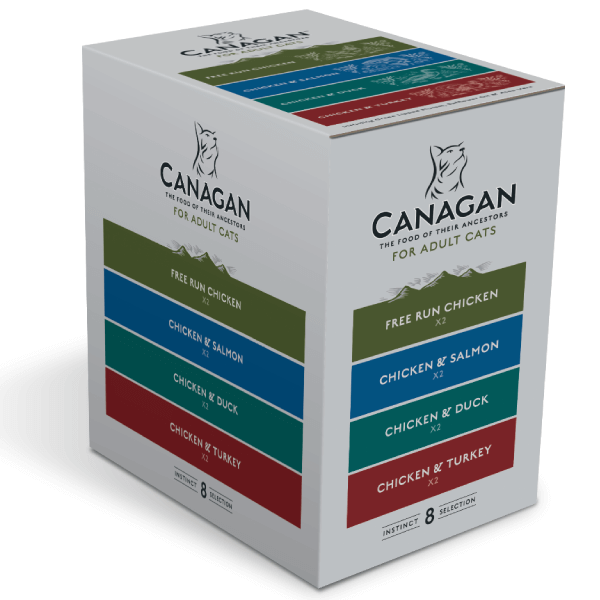 Hrana umeda pentru pisici Canagan Cat Multipack 8x85g