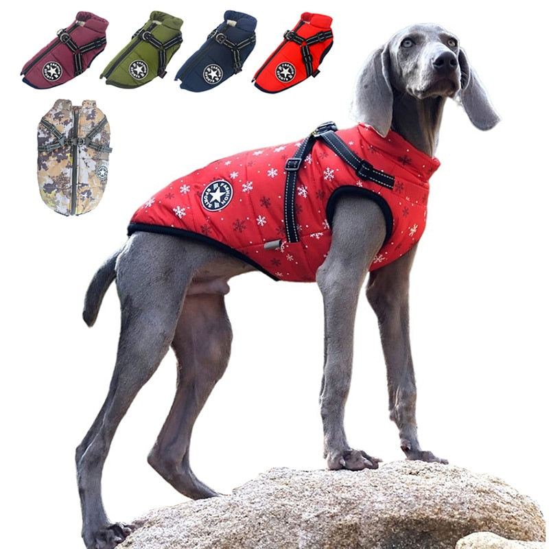 Dog Raincoat Waterproof Dog Coats With Harness Hole