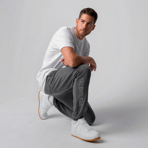 TALENTLESS - MENS HEAVYWEIGHT EMBROIDERED SWEATPANTS (Steel Gray) - LEVEL28