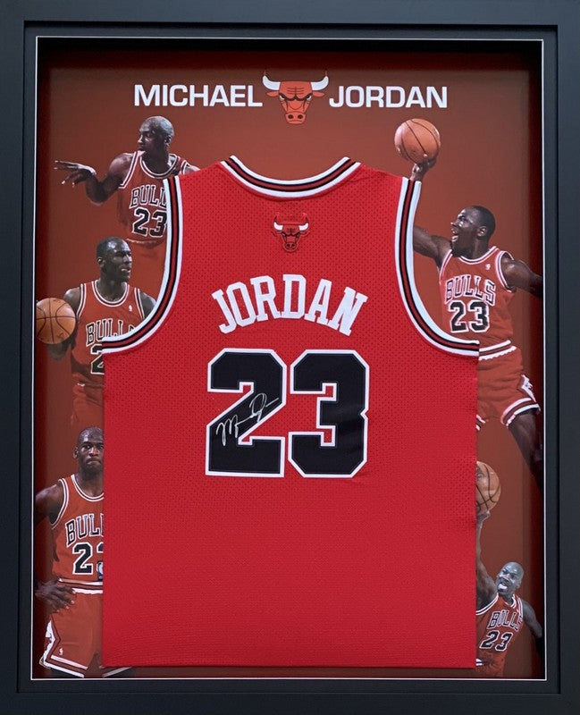 jordan autographed jersey