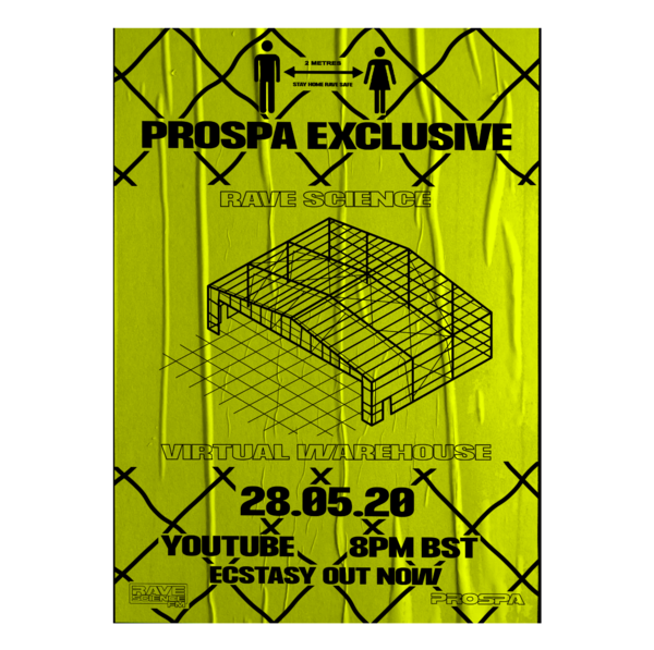 Virtual Warehouse Poster - Yellow - Rave Science product image