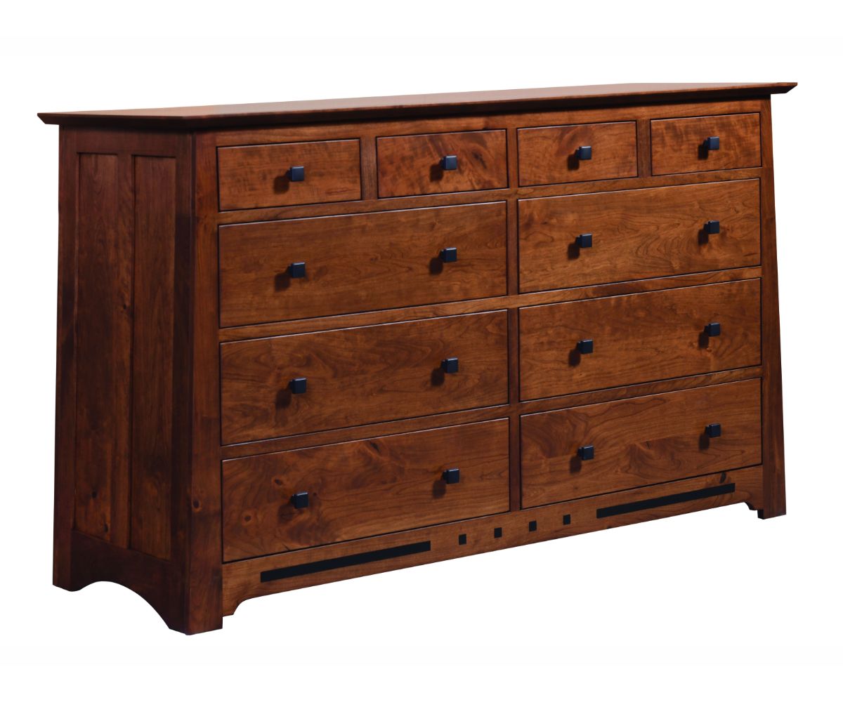 Amish Solid Wood Van Nuys 10-Drawer Dresser - snyders.furniture product image