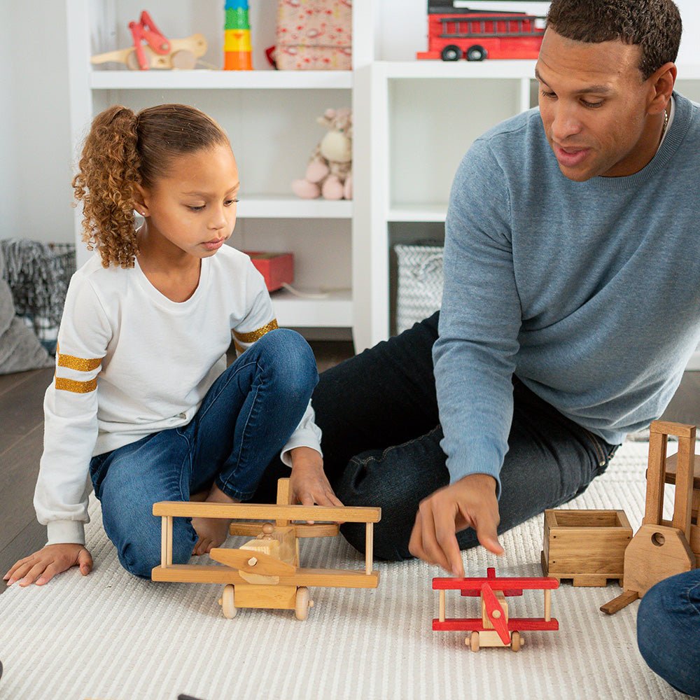 Amish-Made Wooden Airplane Toy –