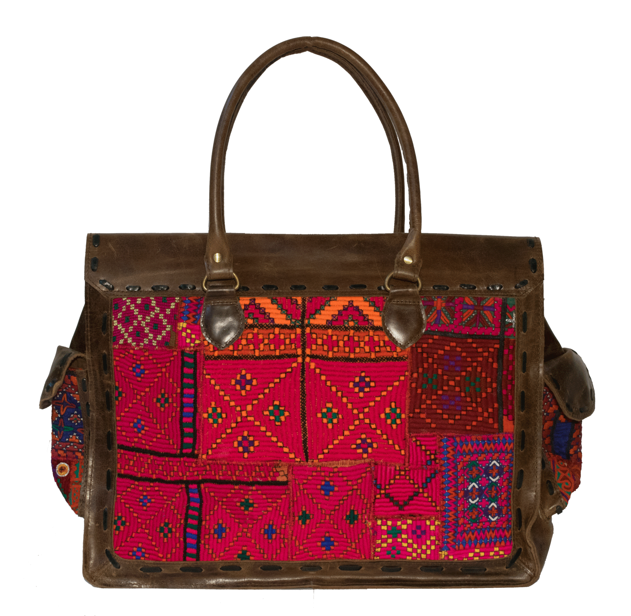 Afghani Leather Tote 8 – Worldwide Textiles