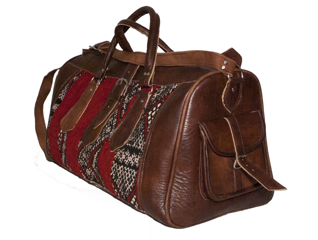 Moroccan Kilim Weekender Duffel Bag – Worldwide Textiles