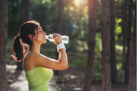 girl drinking water