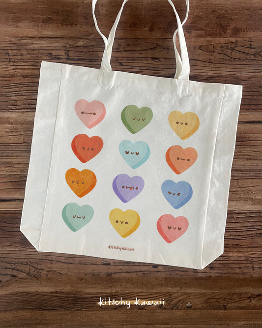 5 A Day Shopper Bag Kawaii Fruit and Vegetables 