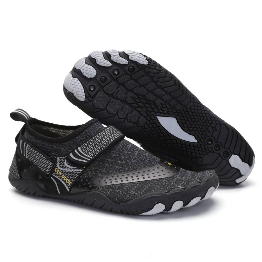 Men Women Water Shoes Barefoot Quick Dry Aqua Sports Shoes - Black Siz –  Xplorer Travel Gear