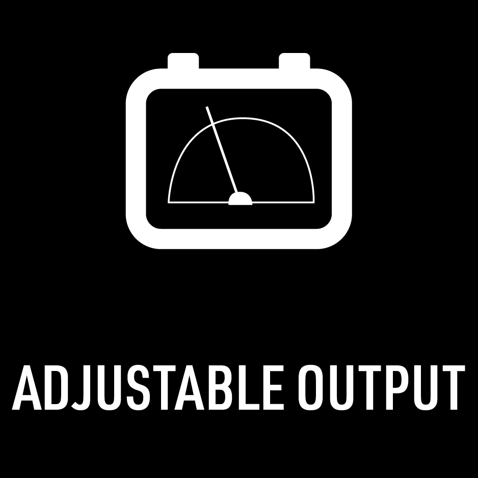adjustable output
