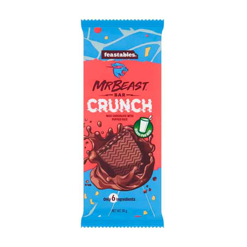 Billede af Mr Beast Bar Crunch Milk Chocolate With Puffed Rice