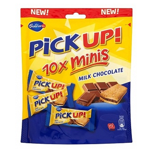 Se Pick Up! Minis Milk Chocolate 10 Pack hos SlikWorld