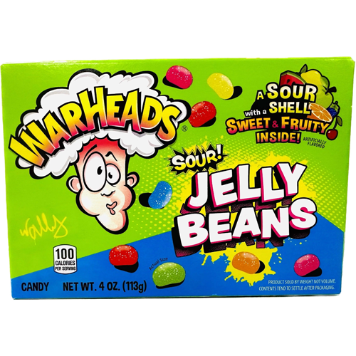 Billede af Warheads Jelly Beans Sour Theatre Box