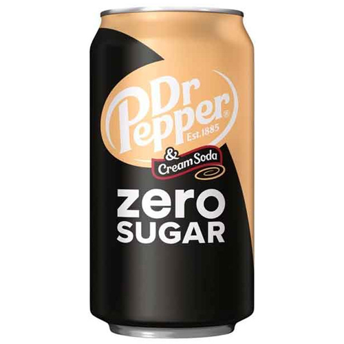 Billede af Dr Pepper Cream Soda Zero Sugar