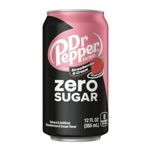 Se Dr Pepper Starwberries & Cream Zero Sugar hos SlikWorld