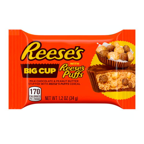 Se Reese's Big Cup with Reese's Puffs - King Size hos SlikWorld