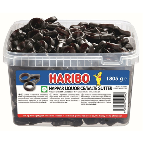 Billede af Haribo Saltesutter - 1,805 Kg.