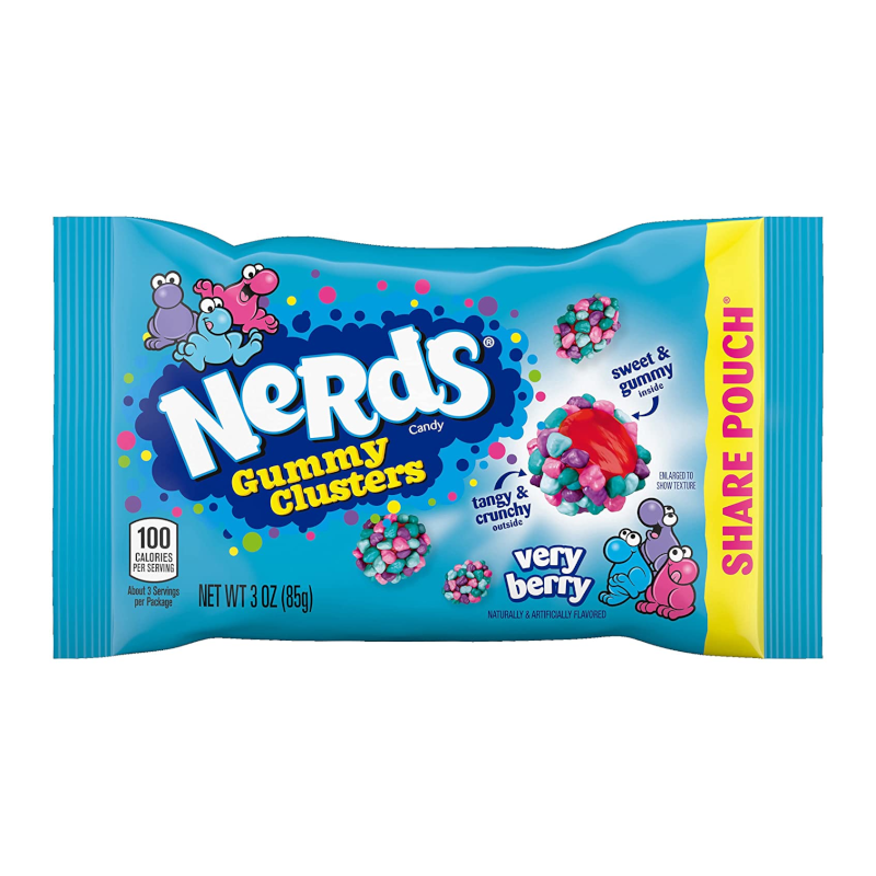 Billede af Nerds Gummy Clusters Very Berry Share Pouch