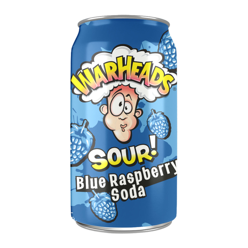 Billede af Warheads Sour Blue Raspberry Soda