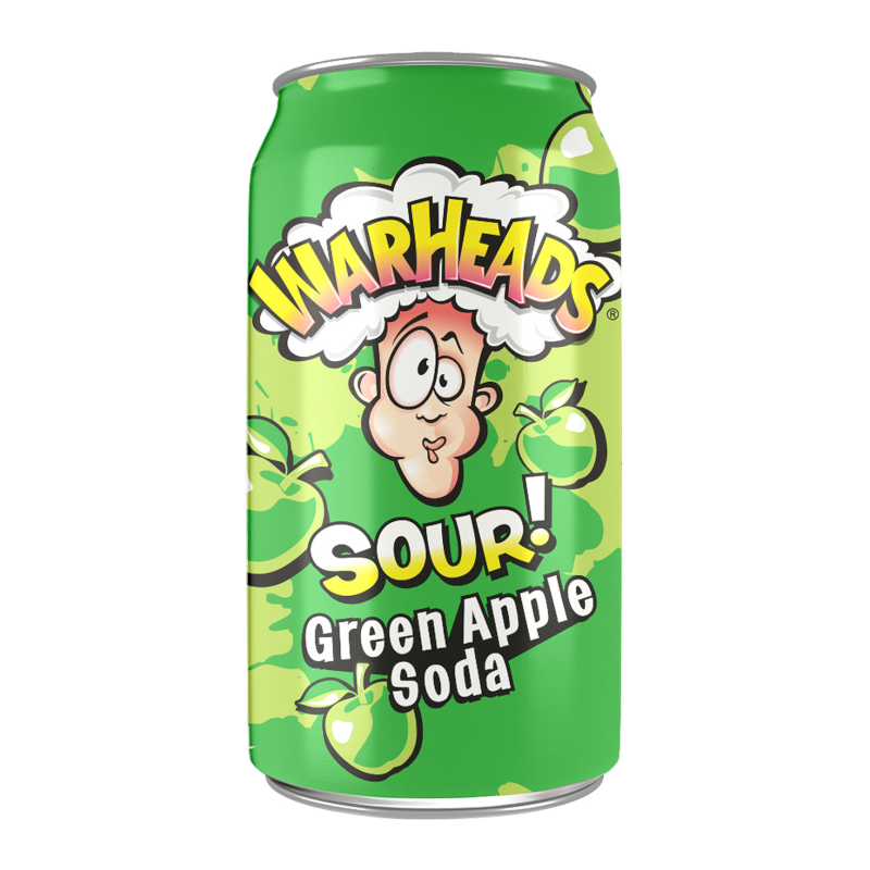 Billede af Warheads Sour Green Apple Soda