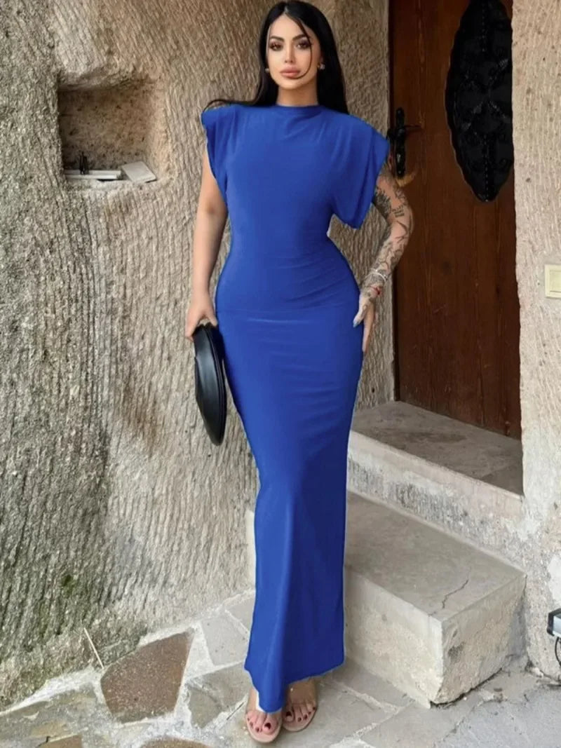 Women's Sleeveless High Waist Maxi Dress for Summer Parties - Image 4