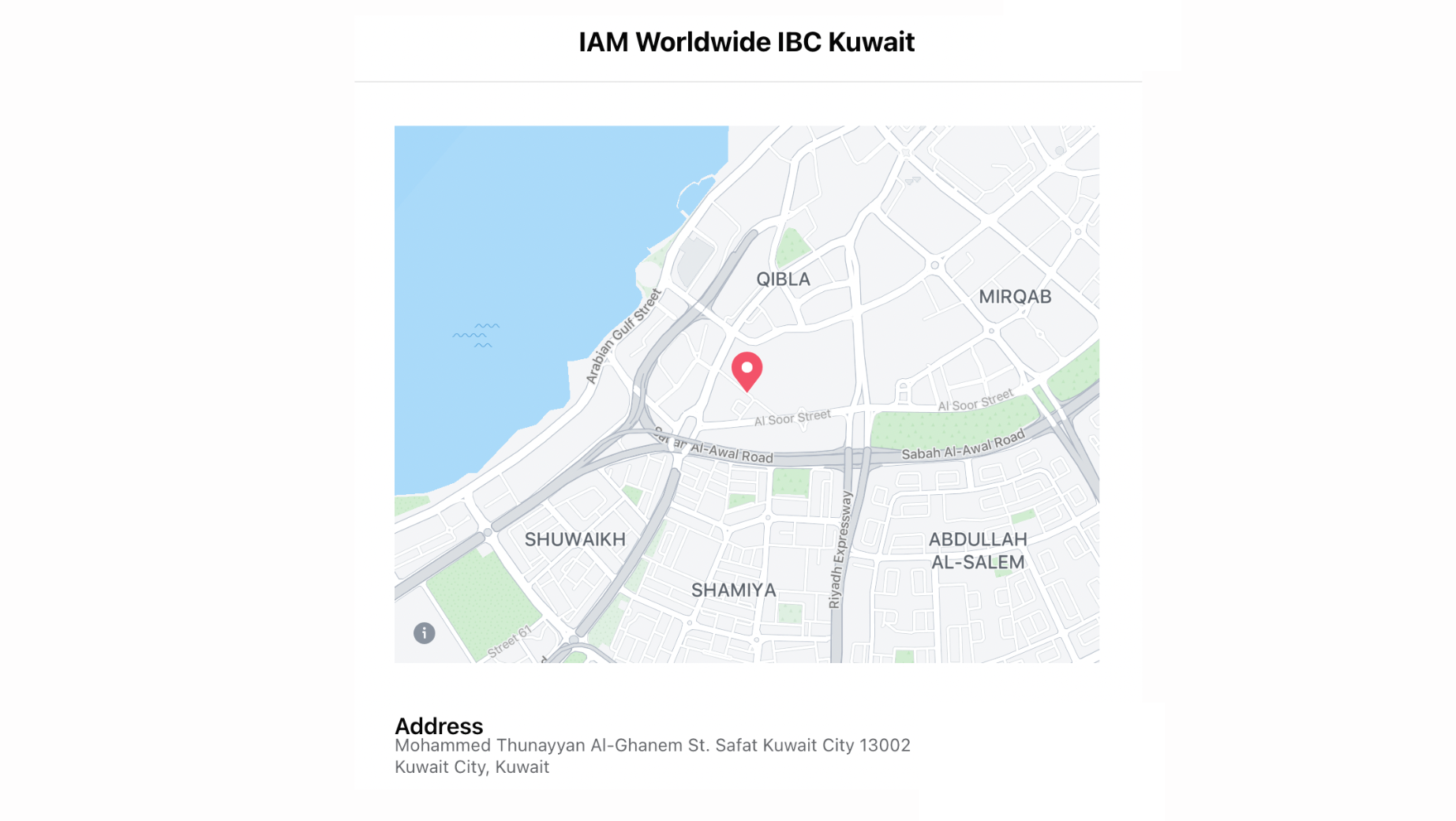 IBC KUWAIT map address | iamamazingorganicbarley.com