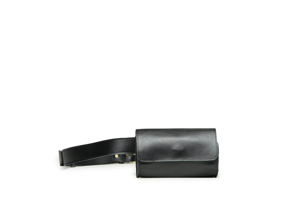 Ester Fanny Pack in Black Leather by Awl Snap – Awl Snap Leather Goods