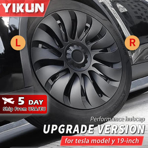 18-25 Tesla Model Y 19 Inch Wheel Caps 4PCS HubCap Performance  Automobile Replacemen Hub cap Full Rim Cover - OneDirectFit