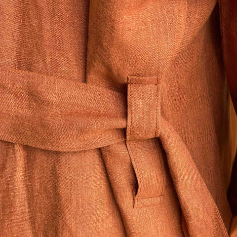 Mens luxurious Linen Box Sleeve Robe Sewing Pattern