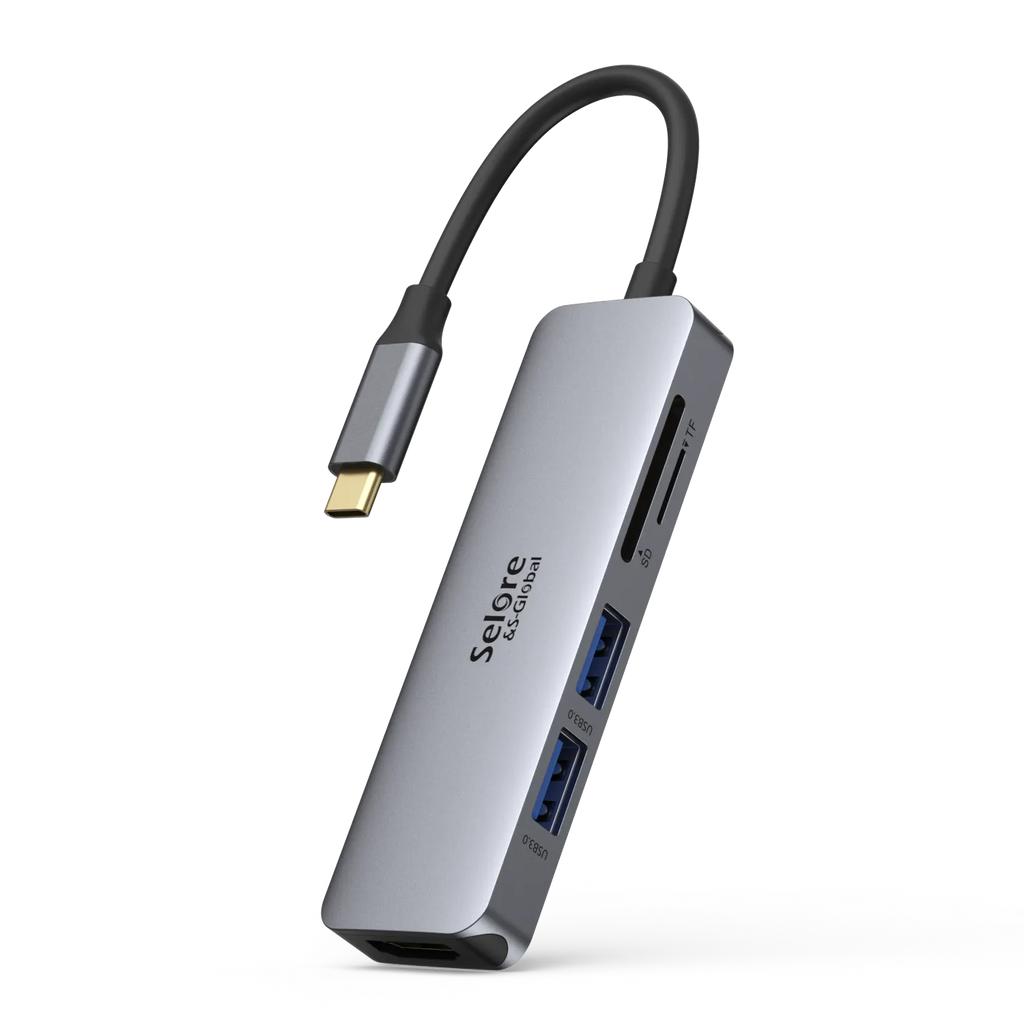 Adaptador USB C 2 HDMI, Docking Station Hub, Dual Monitor, Dual