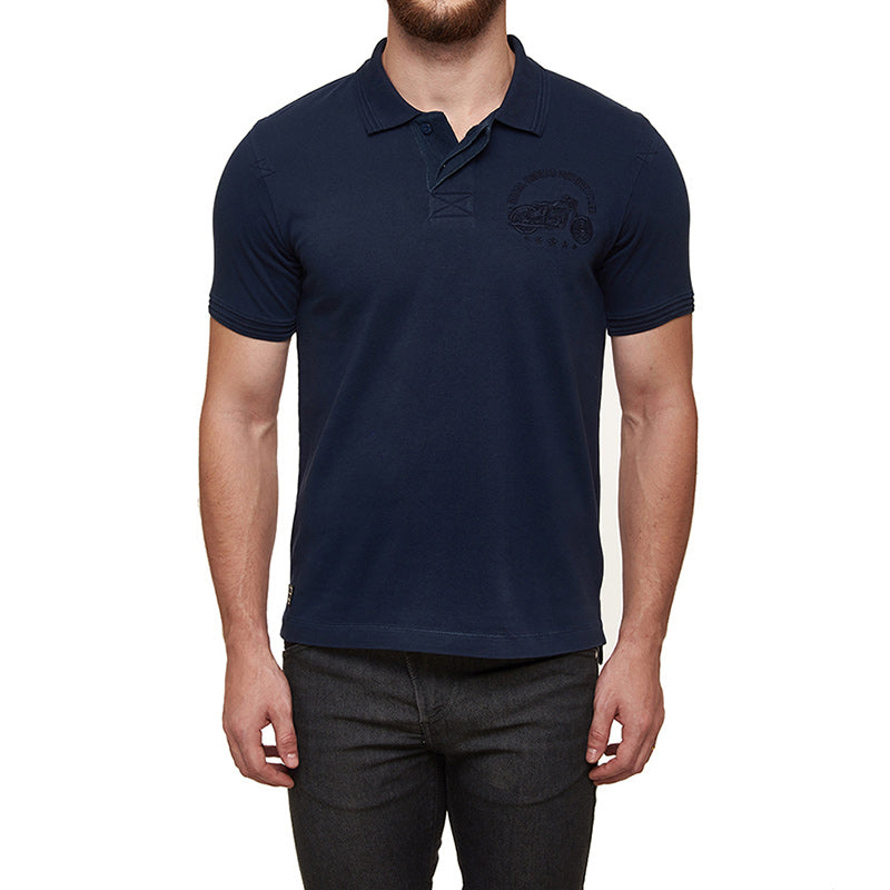 Chief Polo T-Shirt Navy Blue | Royal Enfield Store