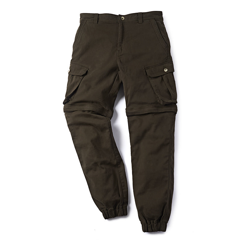 Buy CONVERTIBLE CARGO JOGGER PANTS (OLIVE GREEN) Online | Royal Enfield ...