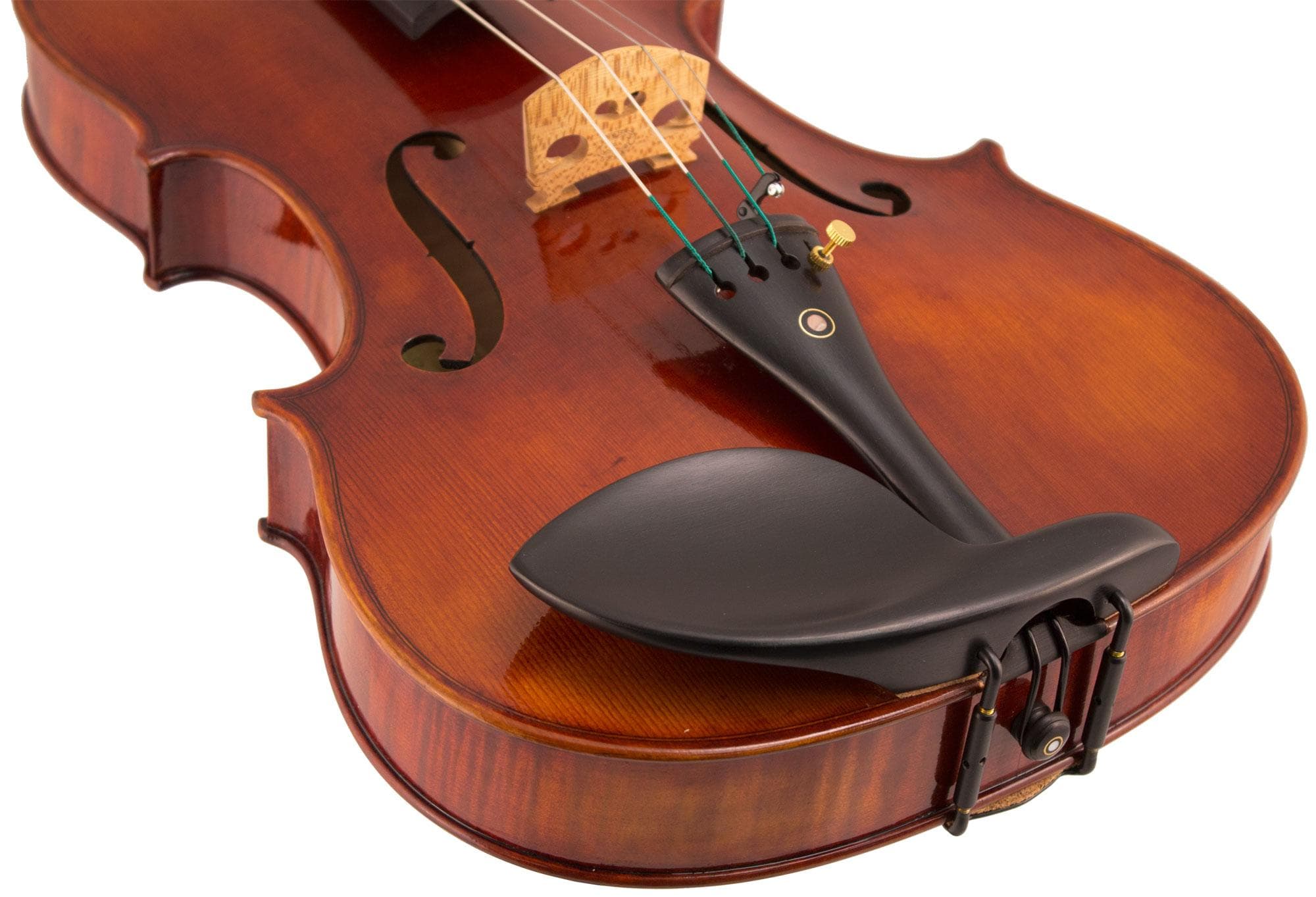  Guarneri Viola Chinrest Ebony w/ Black Clamp 