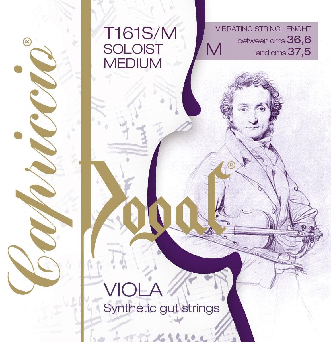  Dogal Capriccio Soloist Viola String Set Medium 