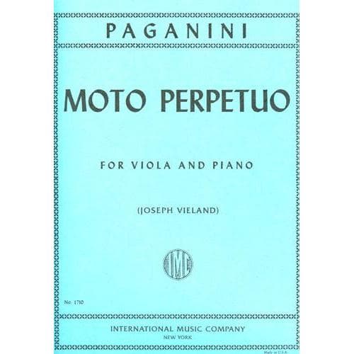 Paganini, Niccolo - Moto Perpetuo (Perpetual Motion), Op 11 - for Viol