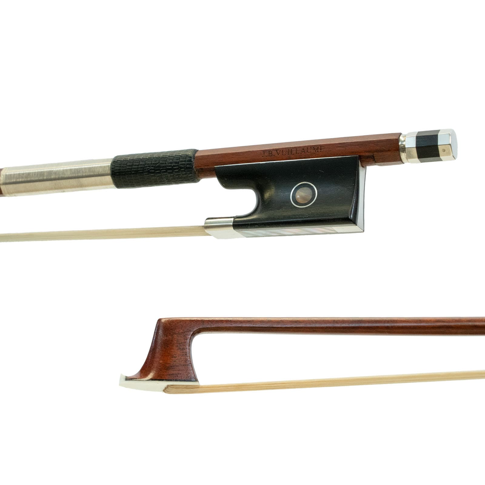  Guy Laurent® Collector's Series Pernambuco Vuillaume Violin Bow - 4/4 size - Silver Mounted 