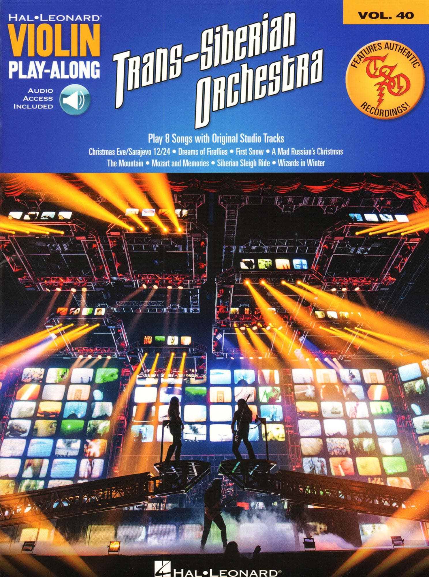  Trans-Siberian Orchestra - Violin Play-Along Vol. 40 - 8 Songs - for Violin with Online Audio Accompaniment - Hal Leonard 