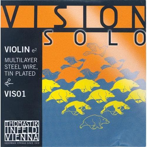  Thomastik Infeld Vision Solo Violin E String - 4/4 Size - Medium Gauge 