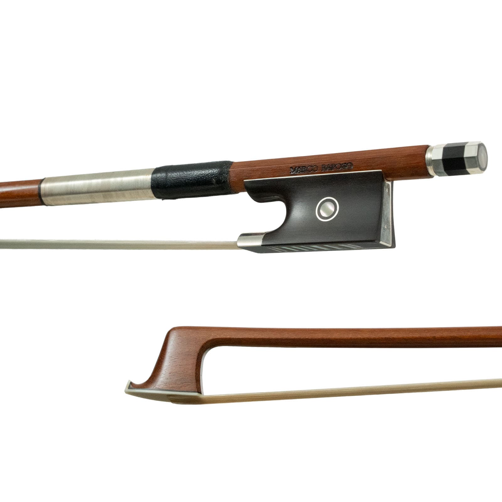  Marco Raposo Silver-Mounted Violin Bow 